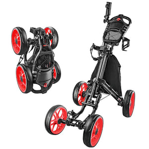 Elevate Your Golf Game with Our Foldable Four Wheel Golf Trolley