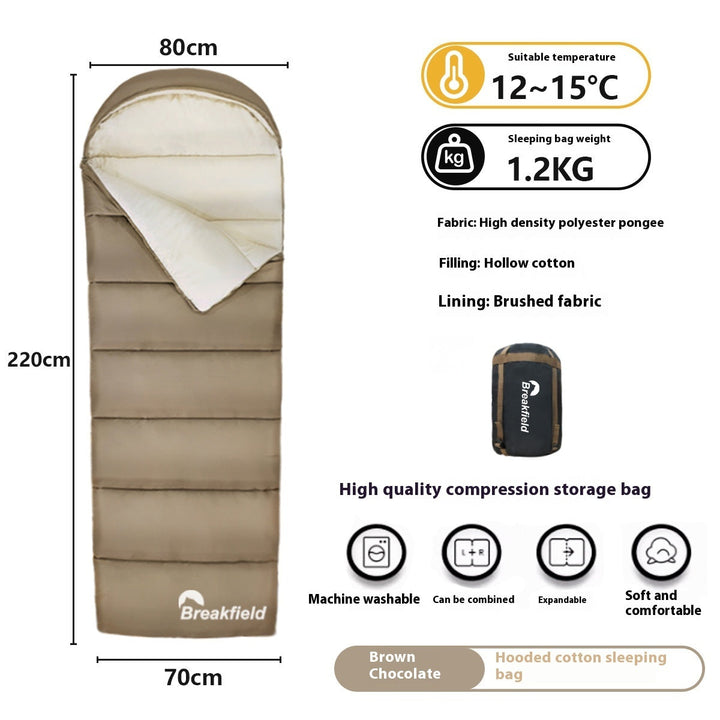 Experience Comfort in Every Season with Our Four Seasons Waterproof Cotton Camping Sleeping Bag