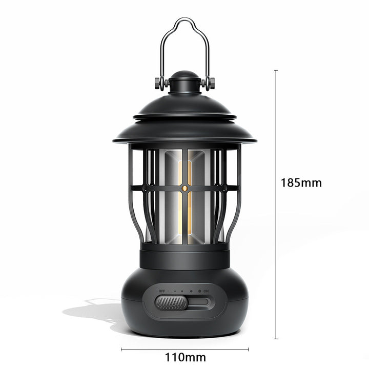 Vintage USB Rechargeable Camping Lantern Tent Light
