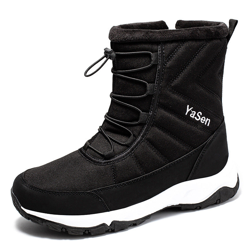 Men's Waterproof Fleece-Lined Snow Boots For Hiking Ski