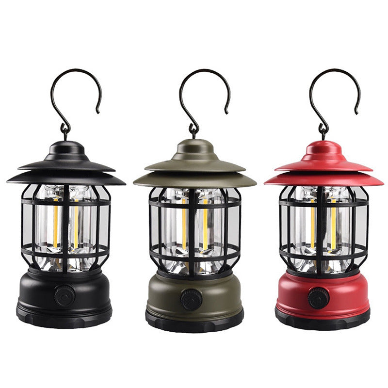 Retro Multi-Function Warm Light Camping Lantern