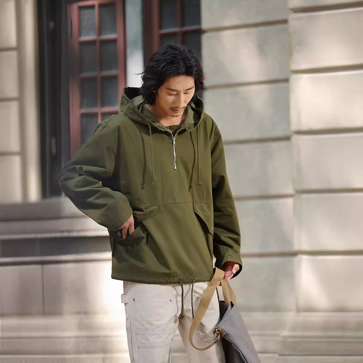 Hooded Camouflage Outdoor Parka Coat