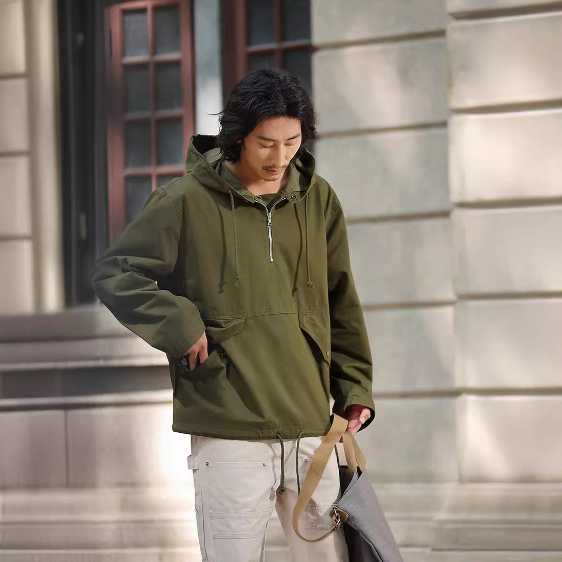 Hooded Camouflage Outdoor Parka Coat
