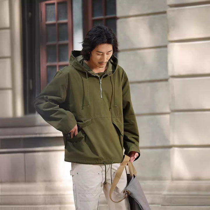 Hooded Camouflage Outdoor Parka Coat