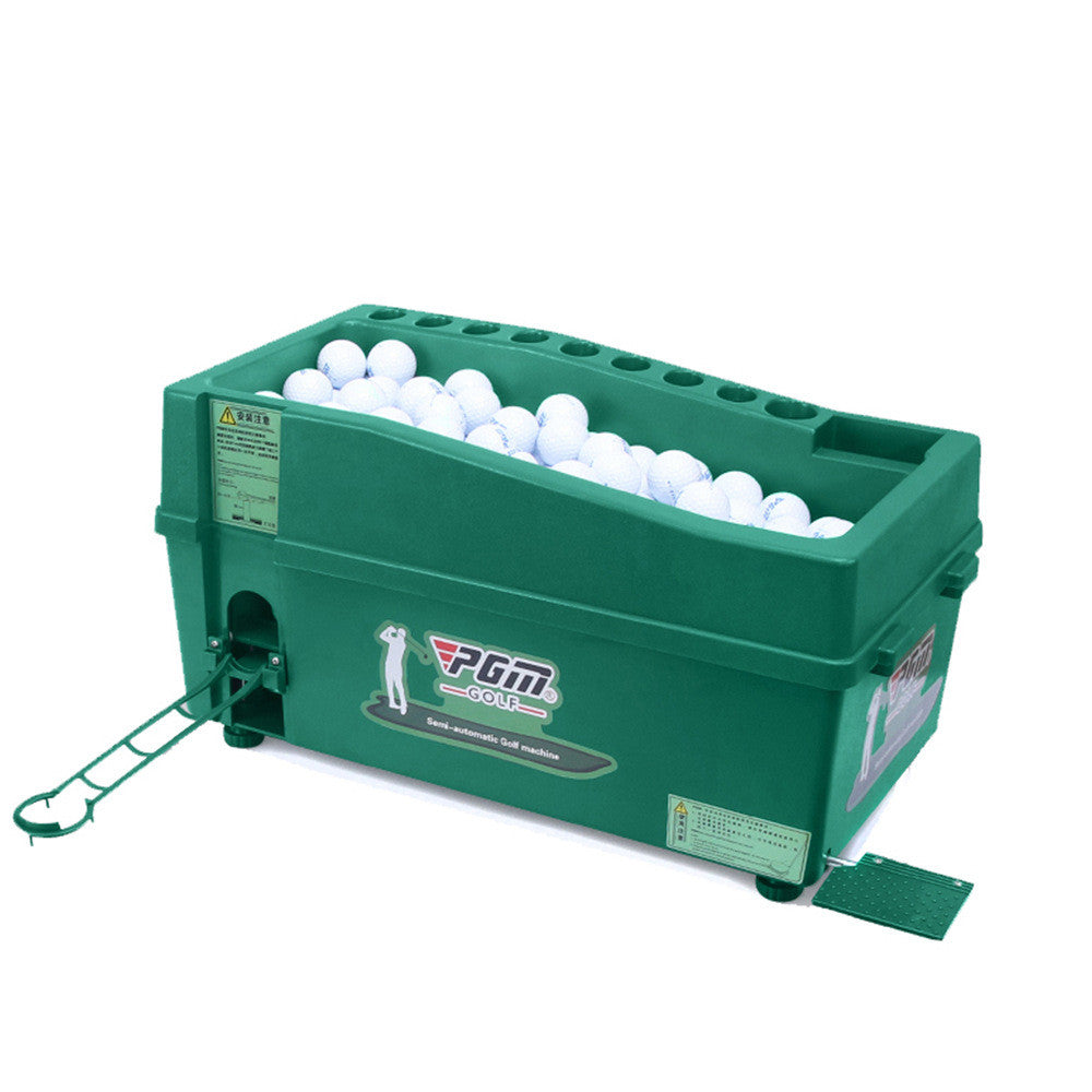 Semi-Automatic Golf Ball Machine With Club Holder