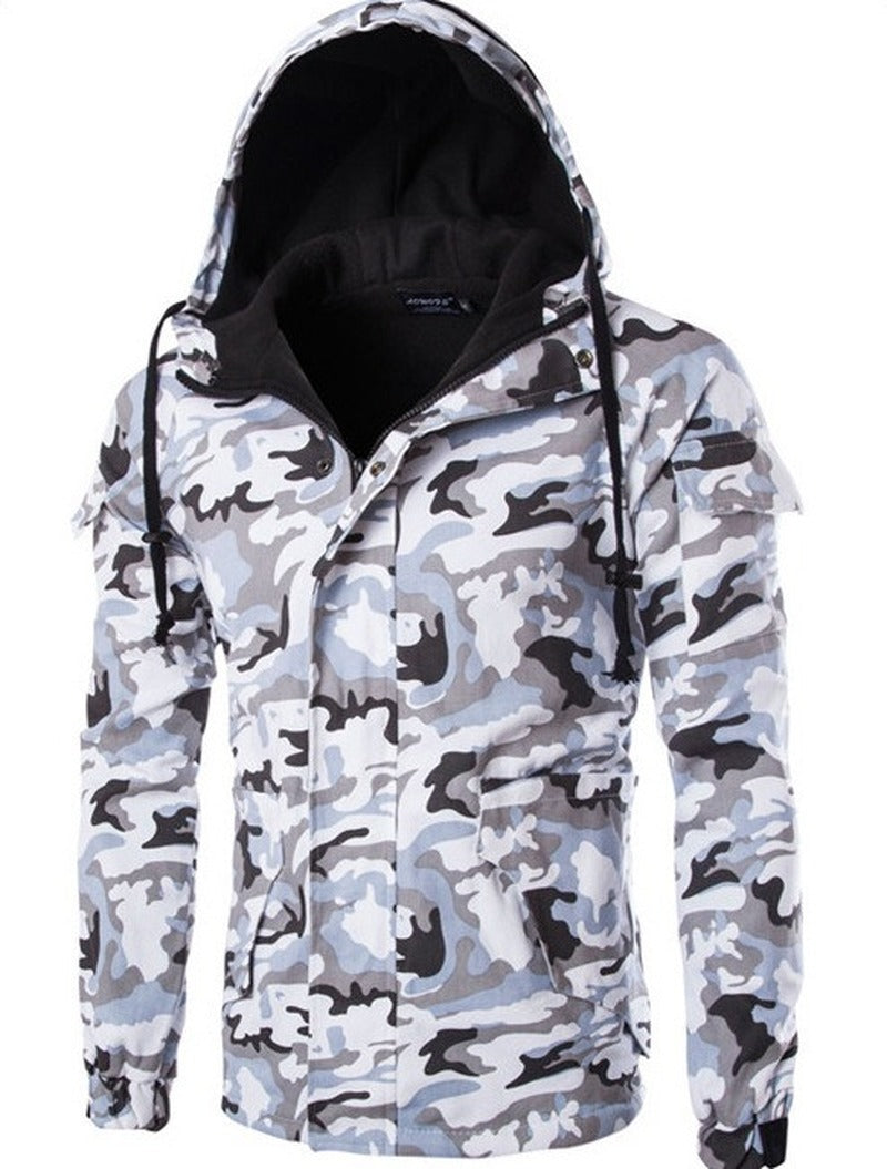 Men's British Camouflage Hooded Jacket