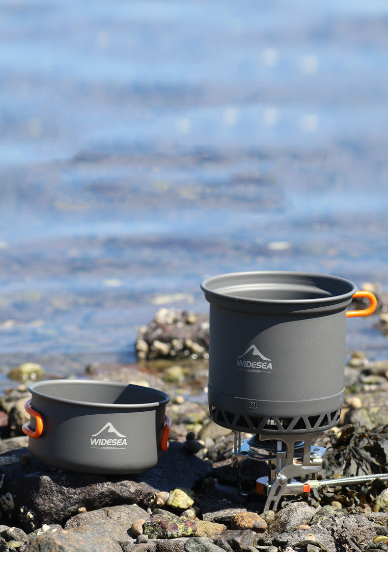 Widesea Camping Outdoor Cookware Cooking Set Pot Utensils