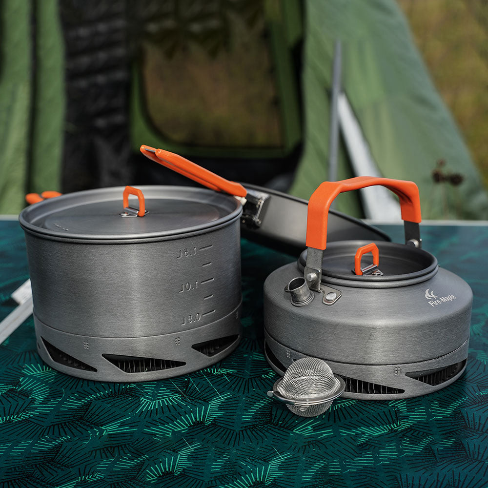 Portable Outdoor Camping Picnic Cookware Heat Set