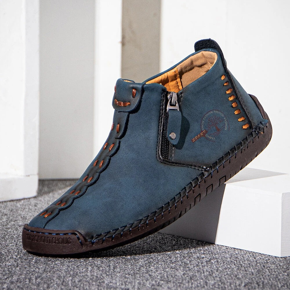 Men's Zipper Ankle Outdoor Hiking Boots
