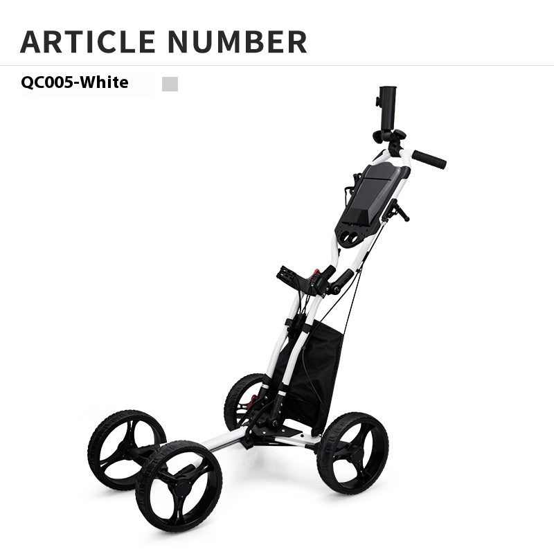 Foldable Four Wheel Golf Trolley