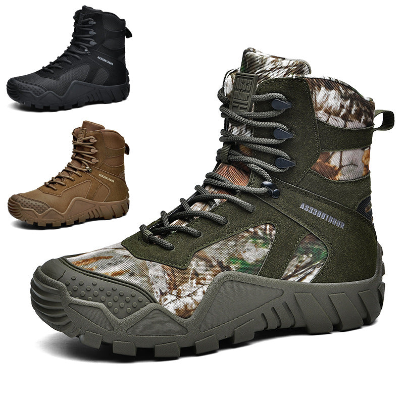 Tactical High-Top Outdoor Hiking Boots