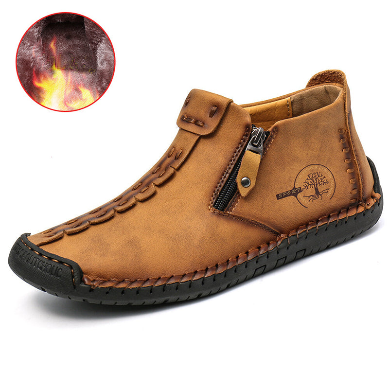 Men's Zipper Ankle Outdoor Hiking Boots
