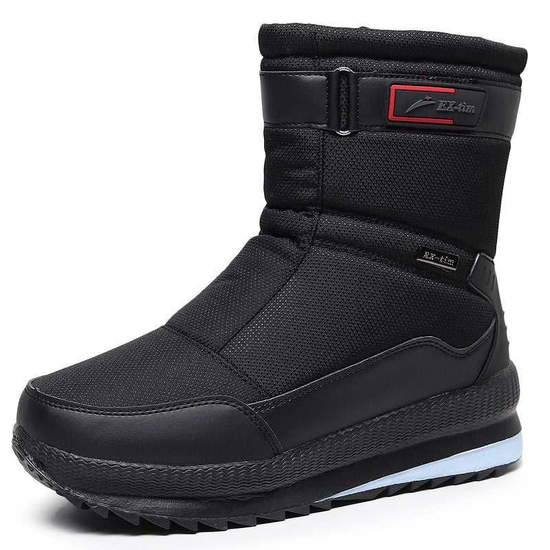 Men's Waterproof Fleece-Lined Snow Boots For Hiking Ski