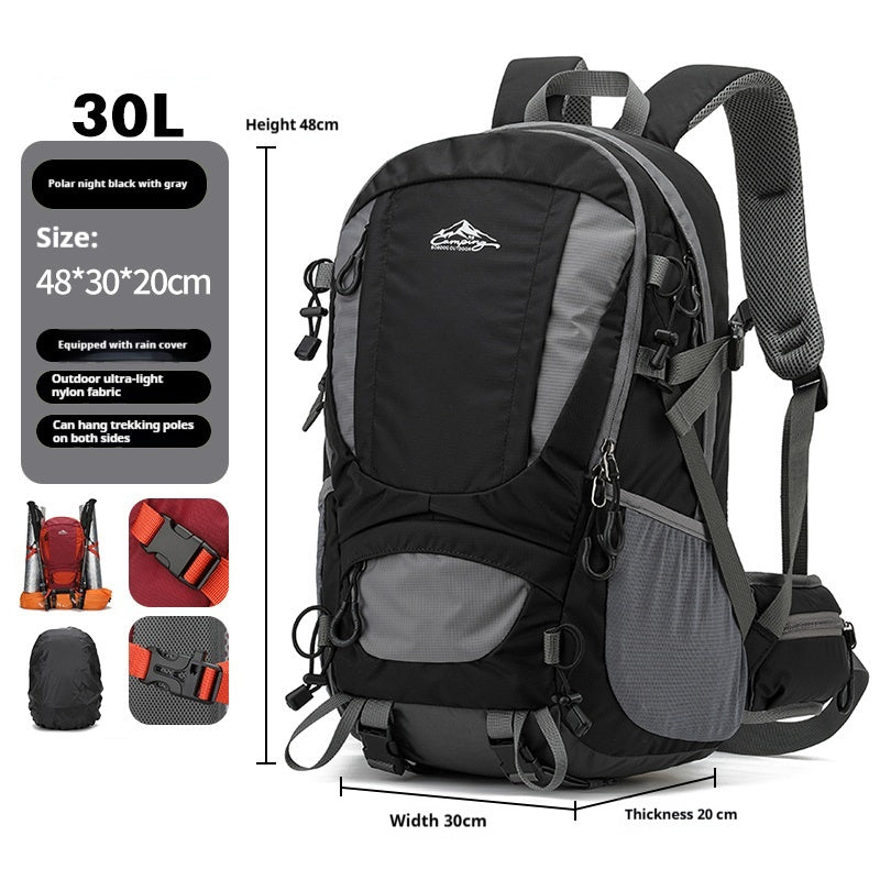 Large Capacity Lightweight Men's Hiking Backpack