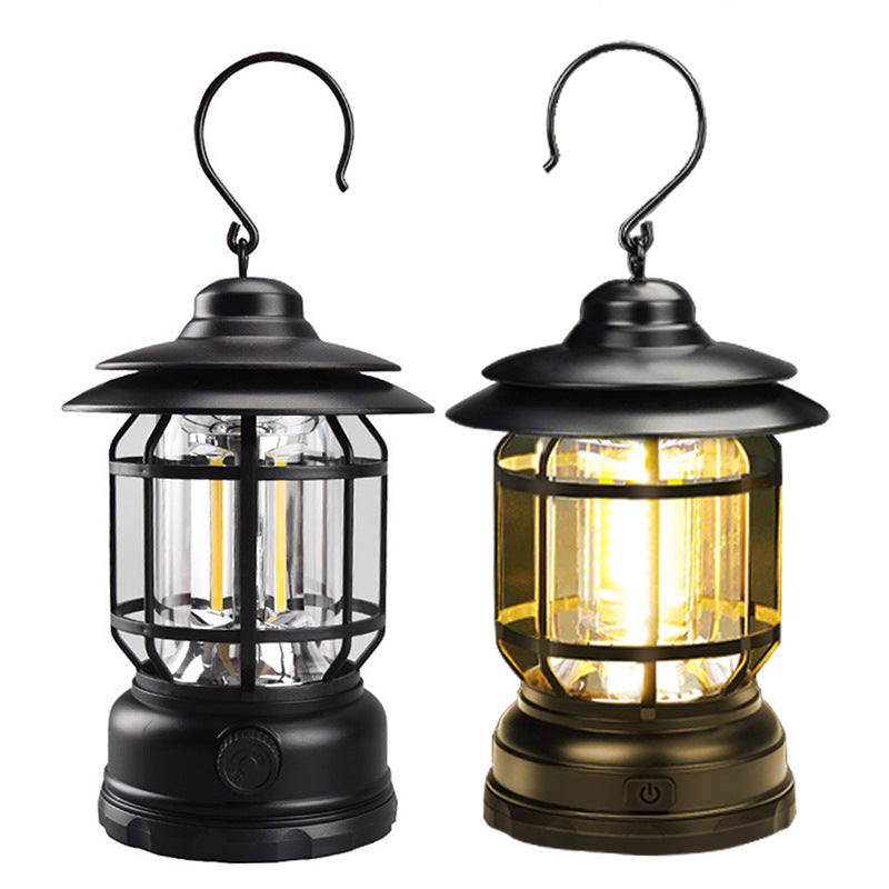 Retro Multi-Function Warm Light Camping Lantern