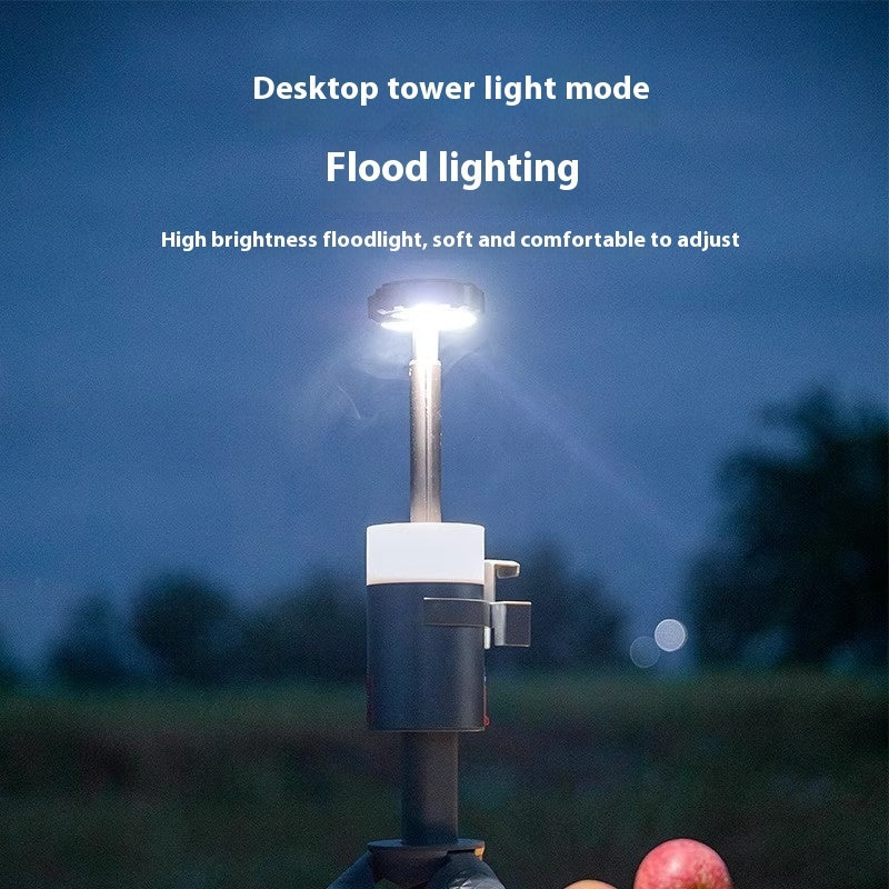 Portable Multi-Function Camping Lantern Aluminum Alloy Retractable Ambient Light