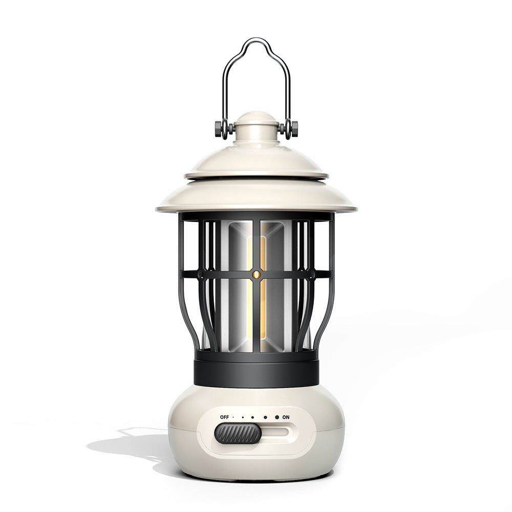 Vintage USB Rechargeable Camping Lantern Tent Light