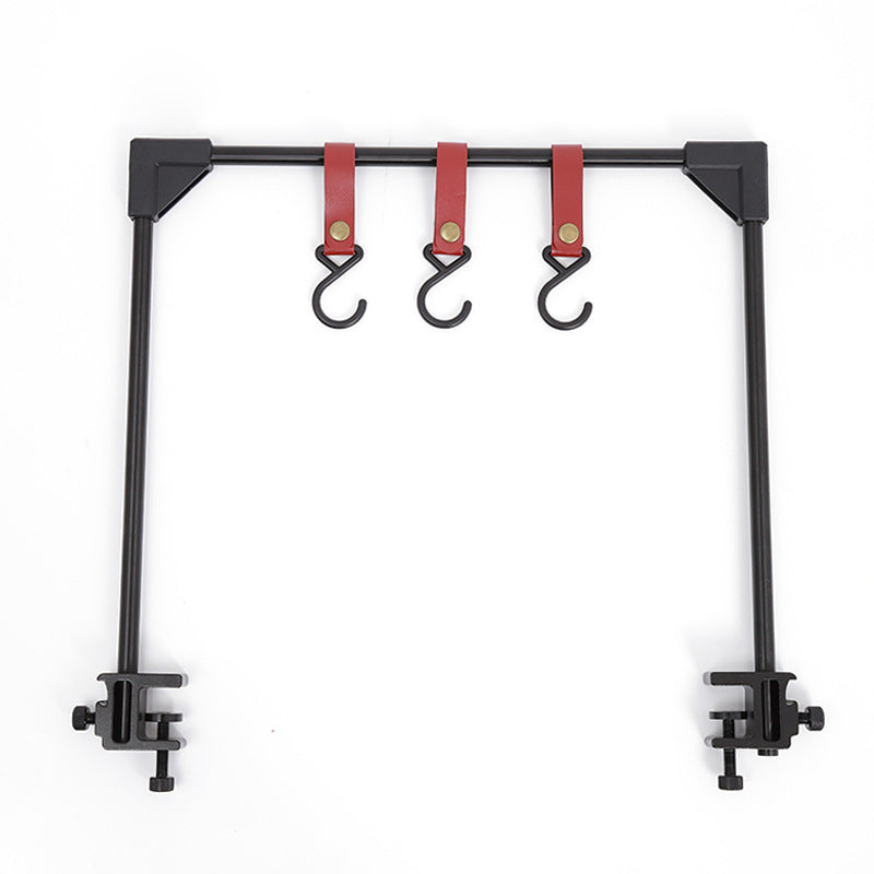 Outdoor Camping Adjustable Desk Rack Pot Stove Hanging Hook Storage Ra
