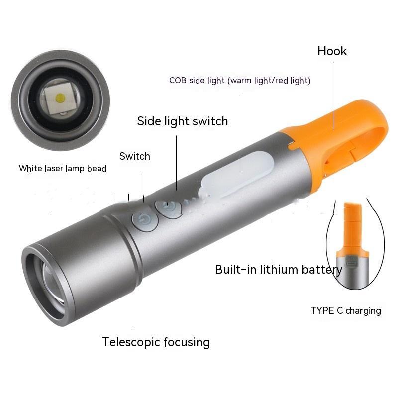 Waterproof Long Range White Laser Flashlight