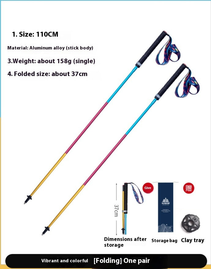 Carbon Fiber Folding Trekking Pole