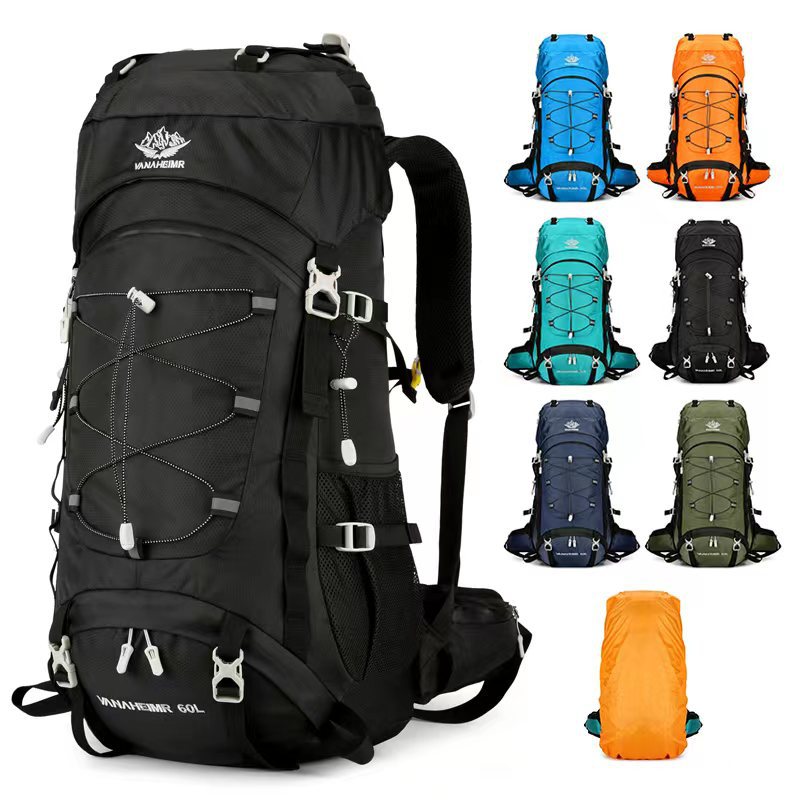 60L Large Capacity Outdoor Hiking Backpack