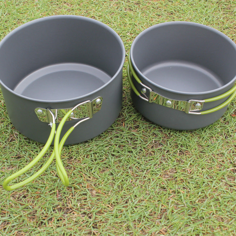 Portable Nonstick Camping Cookware Set For 2–3 Persons
