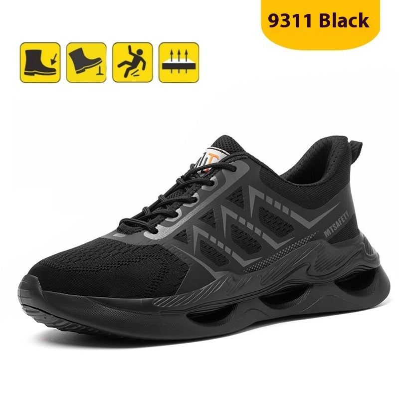Lightweight Breathable Steel Toe Safety Shoes For All Seasons