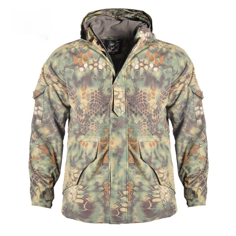 Men's Windproof Camouflage Tactical Fleece Jacket