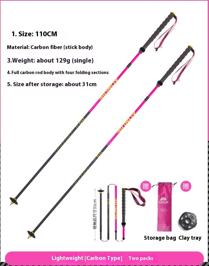 Carbon Fiber Folding Trekking Pole