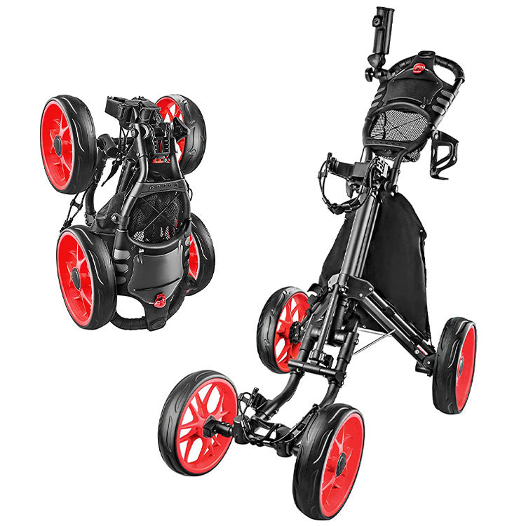 Foldable Four Wheel Golf Trolley