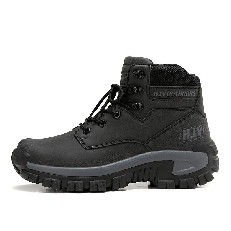High-Top Outdoor Hiking Training Boots Large Size Shoes