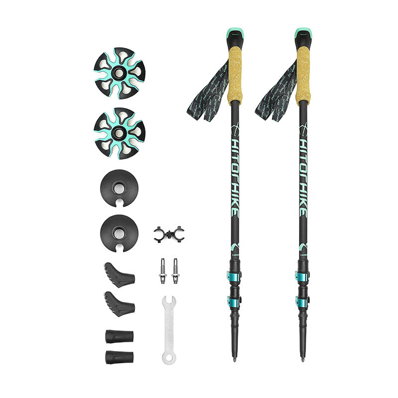 External Lock Straight Handle Trekking Pole