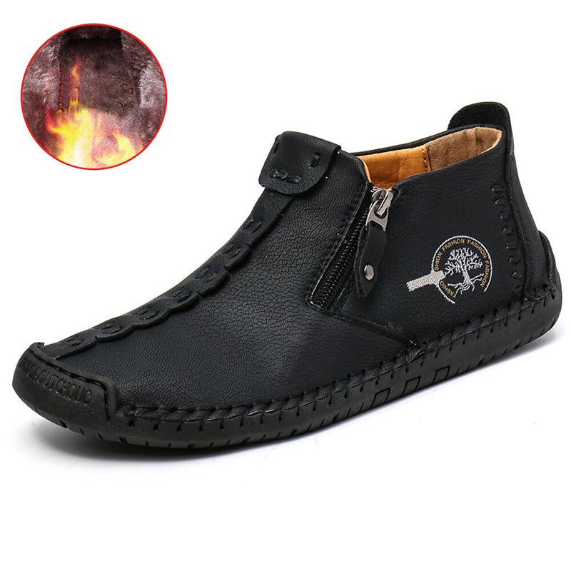 Men's Zipper Ankle Outdoor Hiking Boots