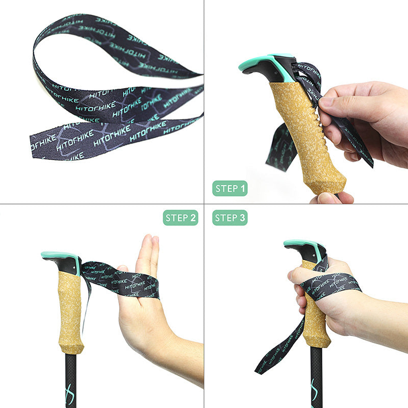 External Lock Straight Handle Trekking Pole