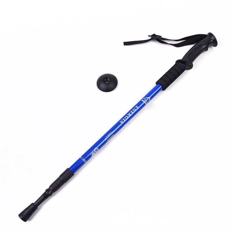 Retractable Three Section Folding Hiking Walking Stick