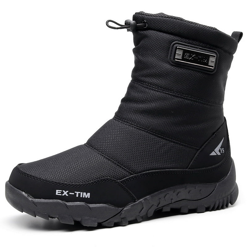 Men's Waterproof Fleece-Lined Snow Boots For Hiking Ski