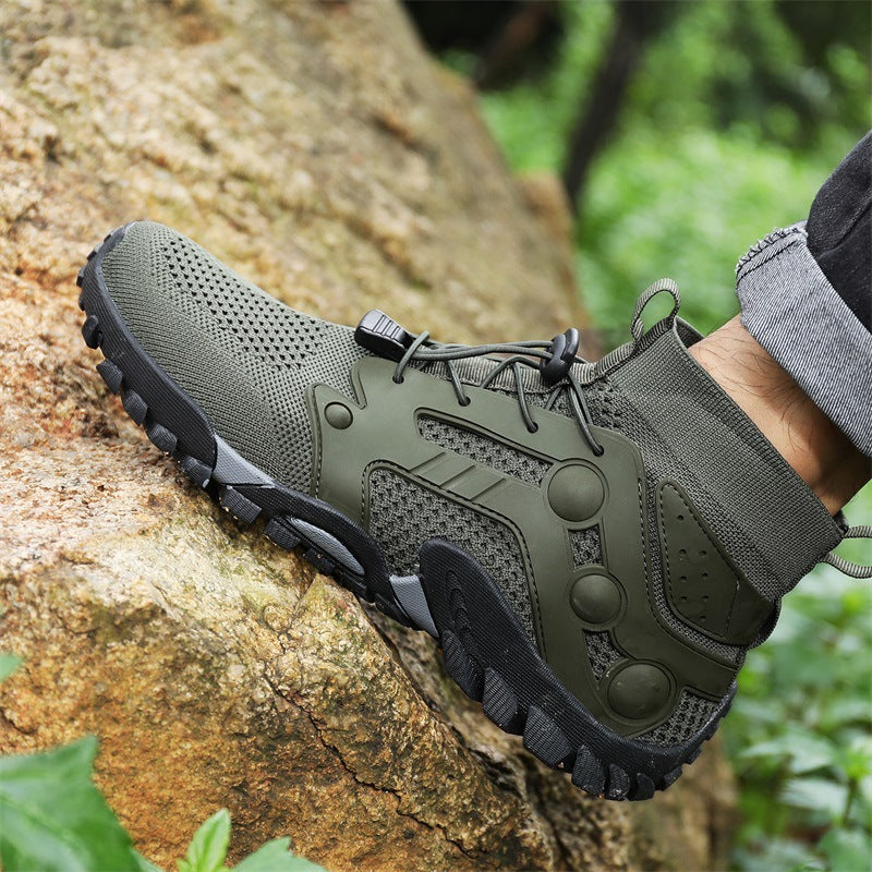 Men’s Lightweight High Top Outdoor Hiking Shoes Large Size