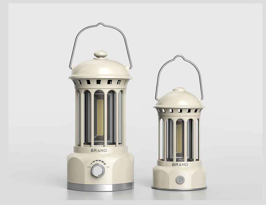 Vintage USB Rechargeable Camping Lantern Tent Light