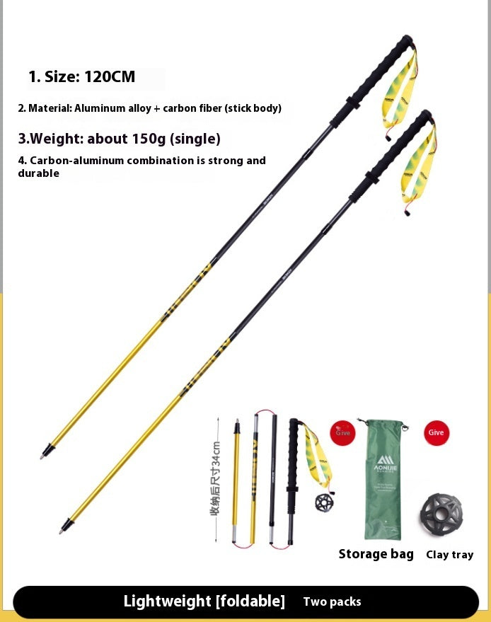 Carbon Fiber Folding Trekking Pole