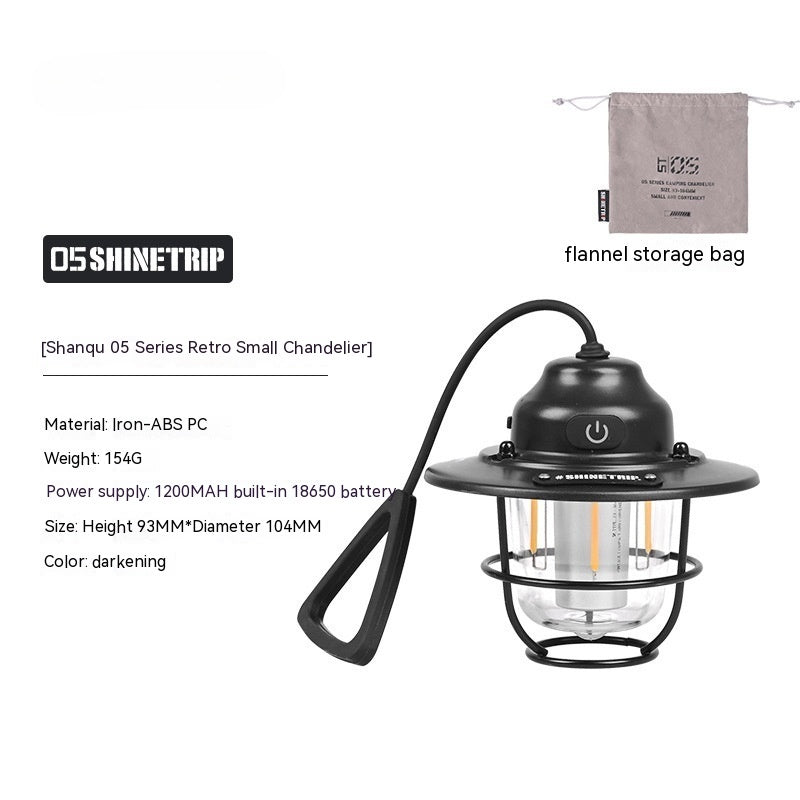 Shanqu Pine Cone Camping Lantern Chandelier Light