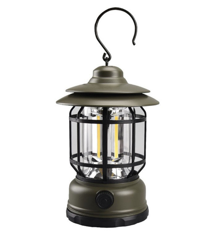 Retro Rechargeable Camping Lantern Outdoor Tent Atmosphere Lamp
