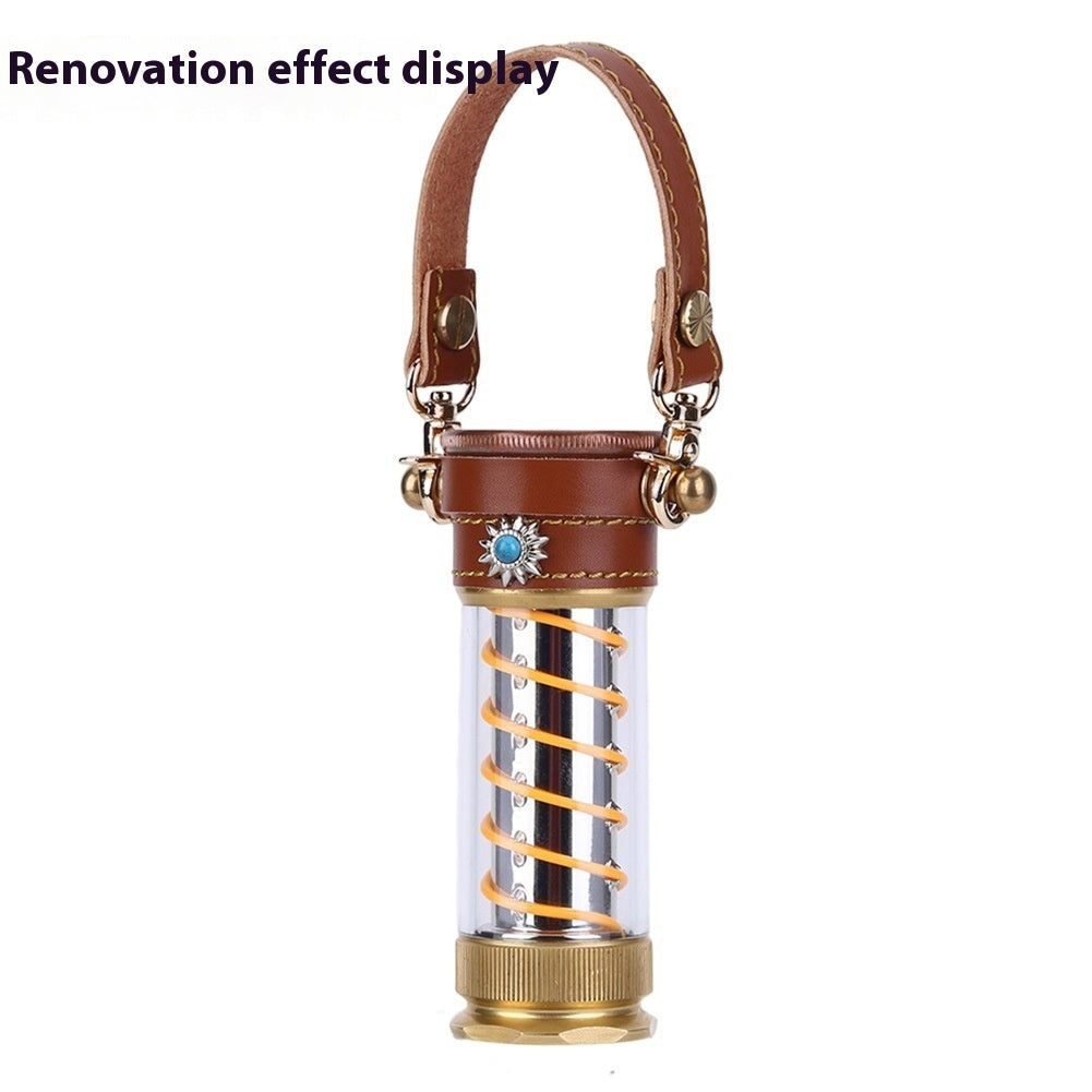 Camping Lantern Set With Leather Hanging Rope (3-Piece)