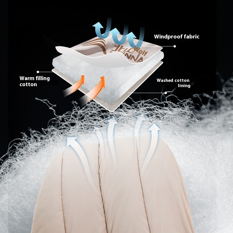 Double Thickened Cold Protection Camping Sleeping Bag