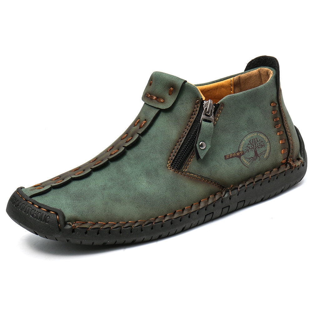 Men's Zipper Ankle Outdoor Hiking Boots