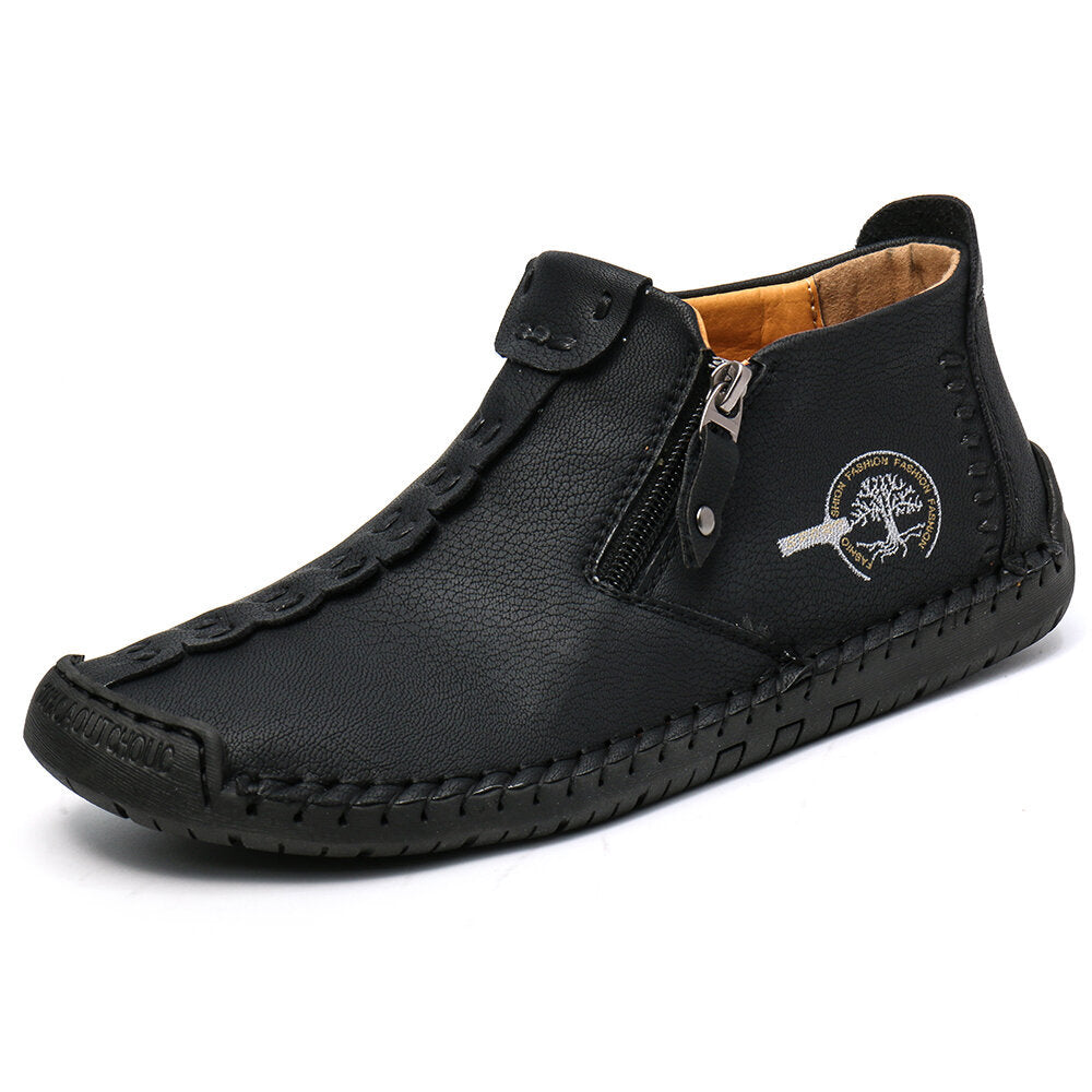 Men's Zipper Ankle Outdoor Hiking Boots