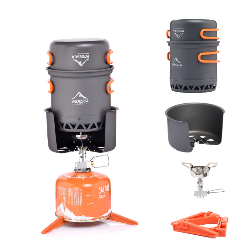Widesea Heat-Collecting Camping Cookware Set