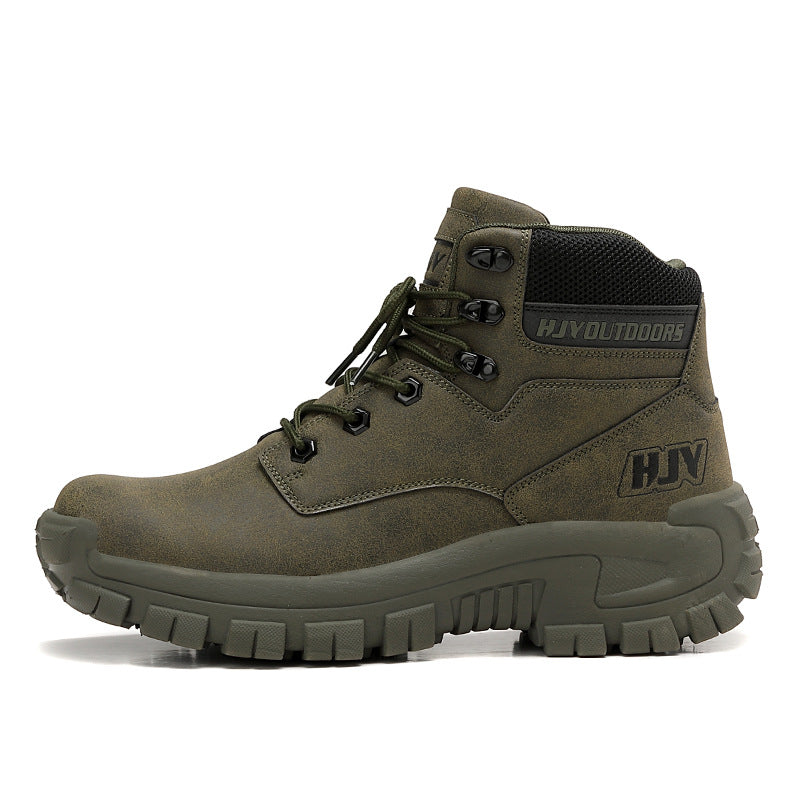 High-Top Outdoor Hiking Training Boots Large Size Shoes