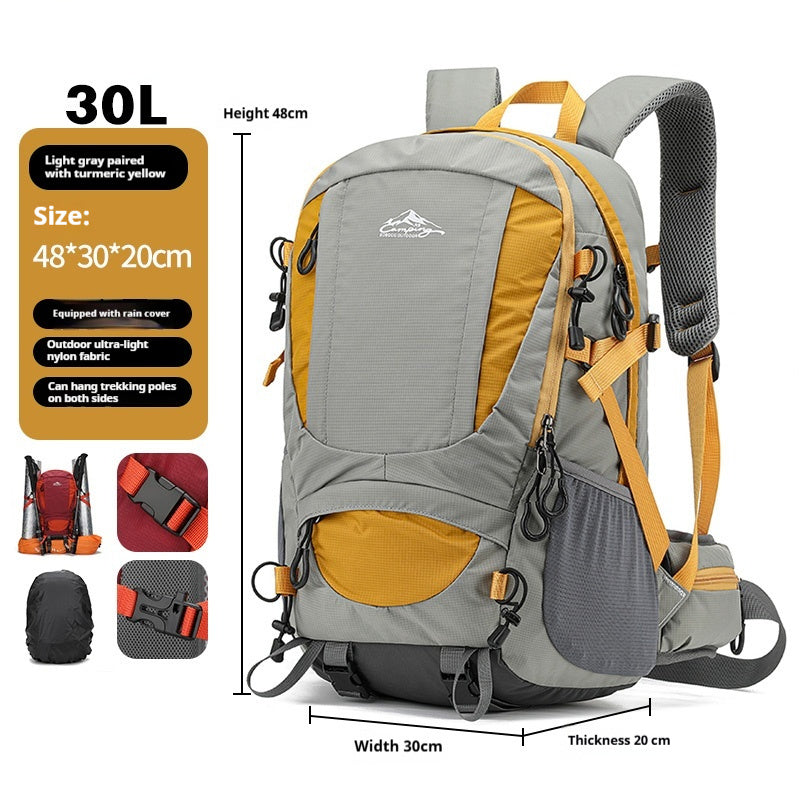 Large Capacity Lightweight Men's Hiking Backpack