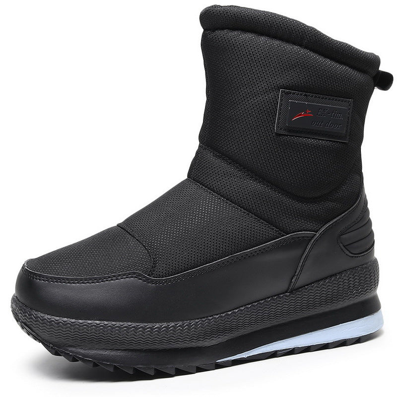 Men's Waterproof Fleece-Lined Snow Boots For Hiking Ski