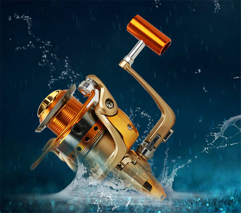 Metal Head Rocker Spinning Fishing Reel Sea Wheel